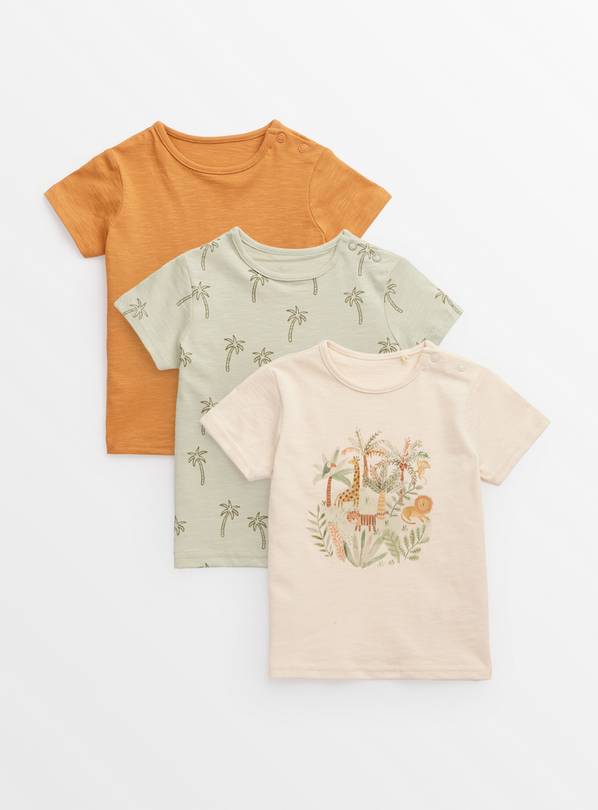 Safari T-Shirts 3 Pack 9-12 months